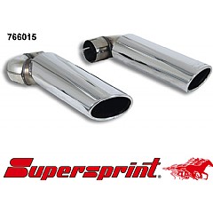 766015 Supersprint End Pipe Kit Left + Right 120mm x 80mm Audi Q7 4L    ,   3.6 FSI V6 280Hp 06 On
