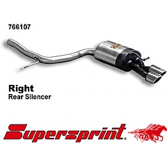 766107 Supersprint Rear Exhaust Right 2 x 90mm x 70mm Audi A6 quattro 4F    ,   4.2V8 350Hp 09 On