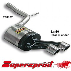 766137 Supersprint Rear Exhaust Left 2 x 90mm x 70mm Audi A6 quattro 4F    ,  Saloon 2.4 V6 177Hp 04 On