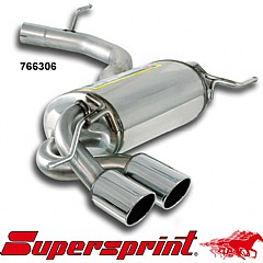 766306 Supersprint Rear Exhaust Twin Round 80mm Audi A3 quattro 8P    ,   2.0 TFSI 07 On