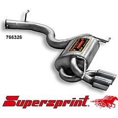 766326 Supersprint Rear Exhaust Twin Round 90mm Audi S3 8P    ,   2.0 TFSI 07 On