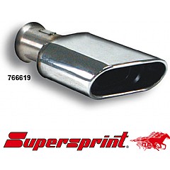 766619 Supersprint End Pipe Oval 145mm x 75mm. Audi TT Coupe 8J    ,   2.0 TFSI 200Hp/211Hp 07 On