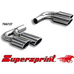766727 Supersprint End Pipe Kit Left + Right 4 exit 90mm x 70mm Audi TT Coupe 8J    ,   2.0 TFSI 200Hp/211Hp 07 On