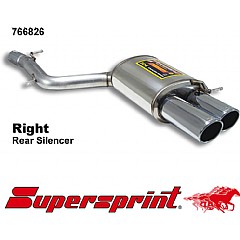 766826 Supersprint Rear Exhaust Right Twin Round 100mmmm Audi S8 4E    ,   5.2 V10 450Hp 06 On