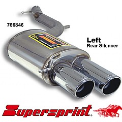 766846 Supersprint Rear Exhaust Left Twin Round 100mmmm Audi S8 4E    ,   5.2 V10 450Hp 06 On