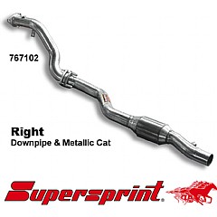 767102 Supersprint Downpipe + Metal Cat Right Audi S5 Coupe 8T    ,  Coupe 4.2 V8 355Hp 07 - 10