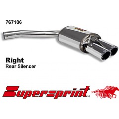 767106 Supersprint Rear Exhaust Right Twin Round 90mm Audi A5 Cabriolet 8F    ,  Cabrio 2.7 TDI 190Hp 07 On