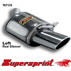 767135 Supersprint Rear Exhaust Left 145mm x 95mm Audi A5 Coupe 8T    ,  Coupe 2.7 TDI 190Hp 07 On