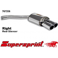 767206 Supersprint Rear Exhaust Right Twin Round 90mm Audi S5 Sportback 8T    ,  Sportback 3.0 TFSI V6 333Hp 2011 On