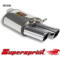 767236 Supersprint Rear Exhaust Left Twin Round 90mm Audi S5 Sportback 8T    ,  Sportback 3.0 TFSI V6 333Hp 2011 On