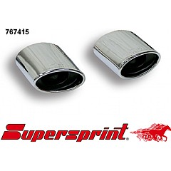 767415 Supersprint End Pipe Kit Left + Right 145mm x 95mm Audi S3 8P    ,  Sportback 2.0 TFSI 08 On