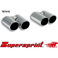 767416 Supersprint End Pipe Kit Right Twin Round 80mm - Right Twin Round 80mm Audi S3 8P    ,  Sportback 2.0 TFSI 08 On