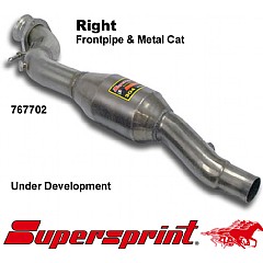 767702 Supersprint Front Pipe with Metal Cat Right Audi A5 Coupe 8T    ,  Coupe 3.2 FSI V6 265Hp 09 On