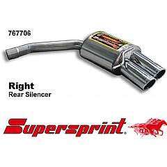 767706 Supersprint Rear Exhaust Right Twin Round 90mm Audi S4 Avant 8K    ,  Avant 3.0 TFSI V6 333Hp 09 On