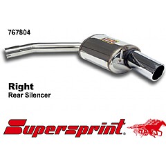 767804 Supersprint Rear Exhaust Right Single Round 100mm Audi A5 Sportback 8T    ,  Sportback 2.7 TDI 190Hp 09 On