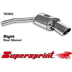 767805 Supersprint Rear Exhaust Right 145mm x 95mm Audi A5 Coupe 8T    ,  Coupe 2.0 TDI 170Hp 08 On