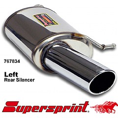 767834 Supersprint Rear Exhaust Left Single Round 100mm Audi A4 Avant quattro 8K    ,  Avant 1.8 TFSI 160Hp 08 On