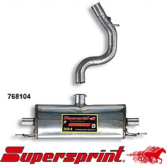 768104 Supersprint Rear Exhaust Left + Right Audi TTS Coupe 8J    ,   2.0 TFSI 275Hp 08 On
