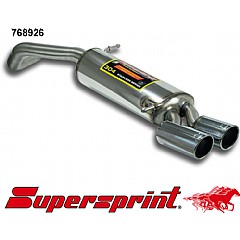 768926 Supersprint Rear Exhaust Twin Round 80mm Audi A1    ,   1.4 TFSI 122Hp 2010 On