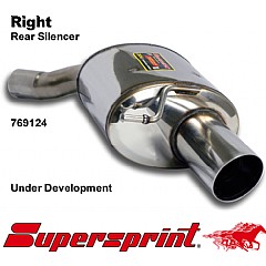 769124 Supersprint Rear Exhaust Right Single Round 100mm Power Loop Audi A7 4GA,   3.0 TFSI V6 300Hp 10 On