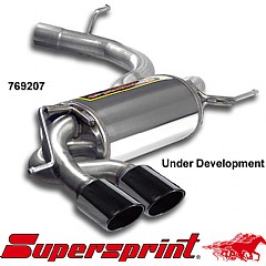 769207 Supersprint Rear Exhaust 90mm x 70mm - BLACK ENDPIPES Audi A3 Sportback 8P    ,  Sportback 2.5 TFSI 340Hp 11 On