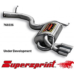 769226 Supersprint Rear Exhaust Twin Round 90mm Audi A3 Sportback 8P    ,  Sportback 2.5 TFSI 340Hp 11 On