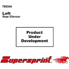 769344 Supersprint Rear Exhaust Left Single Round 90mm Audi A8 quattro 4E    ,   4.0 TDI V8 03 On