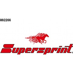 Click to Enlarge 882266 Supersprint Rear Exhaust DTM Twin Round 70mm VW Golf Mk2 19/1G , 1.8 112Hp 84 - 92