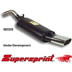 883209 Supersprint Rear Exhaust Oval 145mm x 75mm VW Jetta Mk2 19/1G    ,   1.8 16V To 92