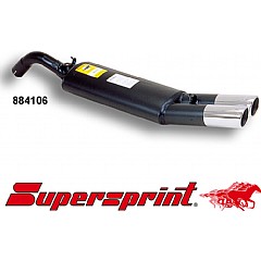 884106 Supersprint Rear Exhaust Twin Round 76mm VW Jetta Mk2 19/1G    ,   1.8 90Hp To 92