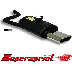 884809 Supersprint Rear Exhaust 140mm x 60mm VW Polo facelift 80/86/87    ,   07/84 - 93