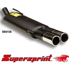 885106 Supersprint Rear Exhaust Twin Round 76mm VW Golf MK3 1H    ,   1.8 90Hp