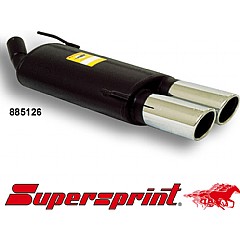 885126 Supersprint Rear Exhaust MAGNUM Twin Round 90mm VW Golf MK3 1H    ,   1.8 90Hp