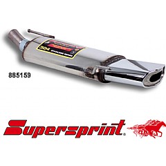885159 Supersprint Rear Exhaust Oval EVO1 145mm x 75mm Stainless steel VW Golf MK3 1H    ,   1.8 90Hp