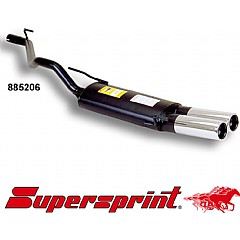 885206 Supersprint Rear Exhaust Twin Round 76mm VW Golf MK3 Cabriolet 1E    ,  Cabrio 1.8 75Hp