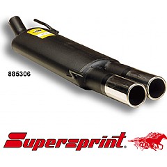 885306 Supersprint Rear Exhaust Twin Round 76mm VW Golf MK3 Variant 1H    ,  Estate 1.8