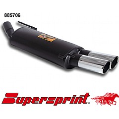 885706 Supersprint Rear Exhaust Twin Round 80mm VW Golf MK3 1H    ,   2.8 VR6