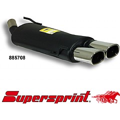 885708 Supersprint Rear Exhaust Twin Oval 95mm x 75mm VW Golf MK3 1H    ,   2.8 VR6