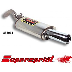 885964 Supersprint Rear Exhaust Single Round 100mm BACKFIRE Stainless steel VW Corrado 50    ,  1.8