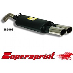 886008 Supersprint Rear Exhaust Twin Oval 95mm x 75mm VW Golf Mk2 19/1G    ,   1.8 16V To 92
