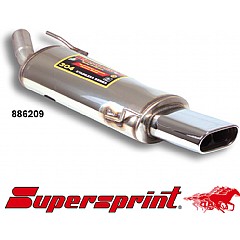 886209 Supersprint Rear Exhaust Oval 145mm x 75mm Stainless steel VW Golf MK3 1H    ,   1.9 TDI 110Hp