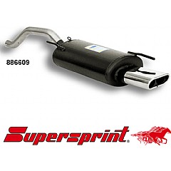 886609 Supersprint Rear Exhaust Oval 125mm x 55mm VW Polo 6N1    ,   1.3 94 - 01