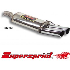 887268 Supersprint Rear Exhaust Twin Oval CLASS 95mm x 80mm Stainless steel VW Passat 3B    ,  Saloon 1.8 125Hp 97 On