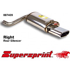 887409 Supersprint Rear Exhaust Right Oval 145mm x 75mm Stainless steel VW Passat 3B    ,  Saloon 2.8 V6 193Hp 97 On