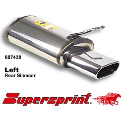 887439 Supersprint Rear Exhaust Left Oval 145mm x 75mm Stainless steel VW Passat 3B    ,  Saloon 1.8 125Hp 97 - 05
