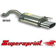 887509 Supersprint Rear Exhaust Oval 145mm x 75mm VW Polo 6N1    ,   1.6 GTI 16V 98 - 01
