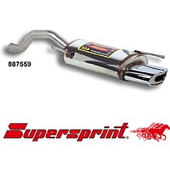 887559 Supersprint Rear Exhaust Oval EVO1 145mm x 75mm Stainless steel VW Polo 6N1    ,   1.6 GTI 16V 98 - 01