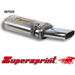 887609 Supersprint Rear Exhaust Oval 145mm x 75mm Stainless steel Skoda Octavia 1 1U    ,  Estate 2.0L 115Hp