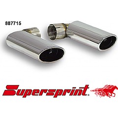 887715 Supersprint End Pipe Kit Left 120mm x 80mm + Right 120mm x 80mm VW Touareg 1 7L    ,   4.2 V8 310Hp 04 On