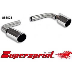 888524 Supersprint End Pipe Kit Left Single Round 100mm - Right Single Round 100mm VW Scirocco New 13    ,   2.0 TSI 265Hp 2010 On